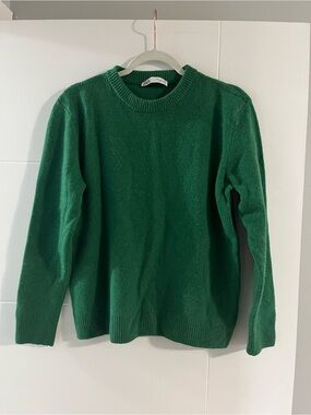 Zara Emerald Green Crewneck Sweater
